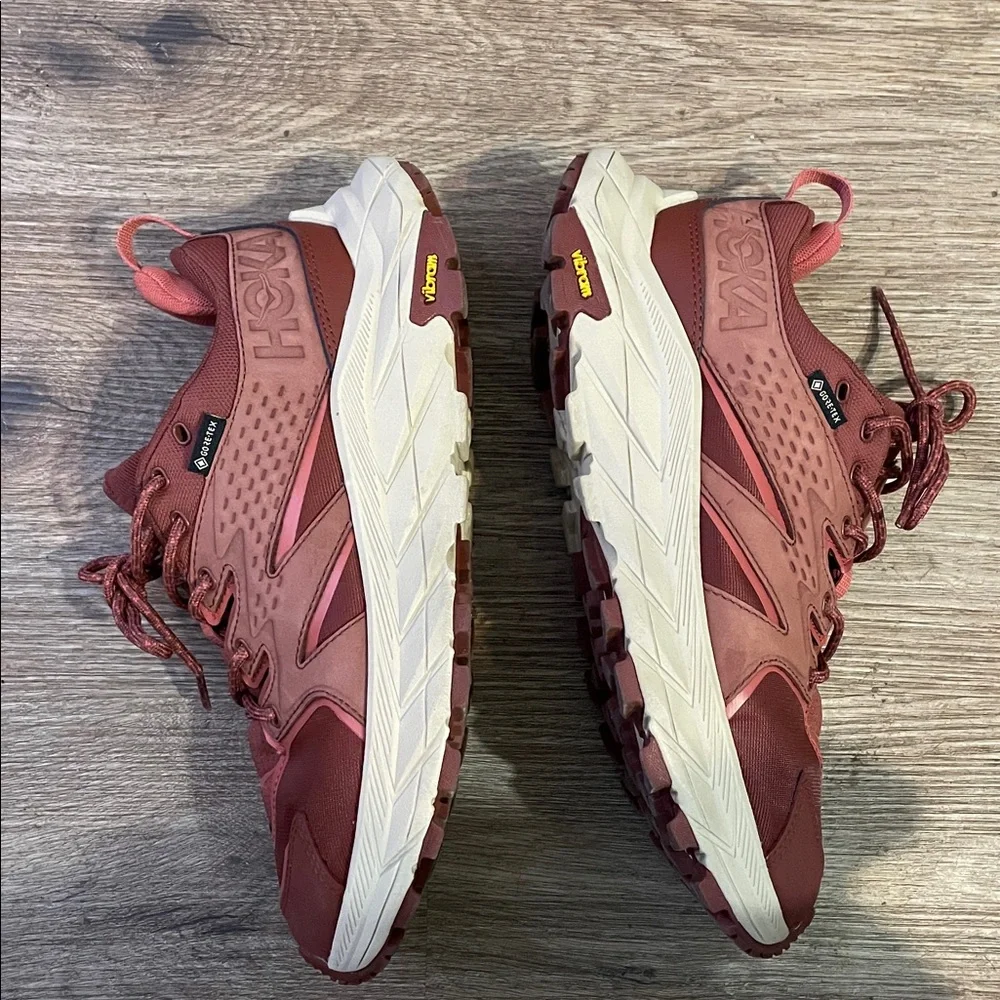 Hoka One One Gore-Tex Brown Trail Running Shoes size - 8B - Picture 4 of 8